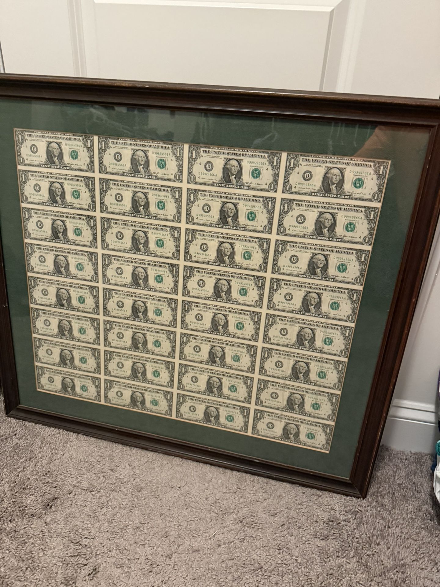 Uncut 1985 Federal note Sheet