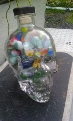 Skull full of marbles