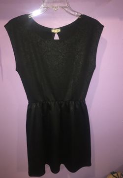 Black knee length dress
