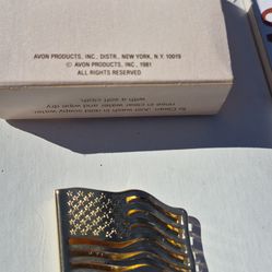 Money clip gold American flag