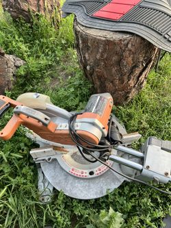 RIDGID 12” MITER SAW TRABAJANDO AL 💯 ✅ LISTO PARA EL TRABAJO 