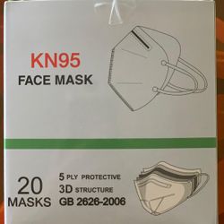New in box 5 Layers Face Masks Protective Masks with Comfortable Ear Loop, Pack of 20