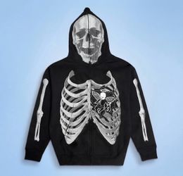 Hasta Muerte Angel Cage Full Zip Hoodie Sz 2XL