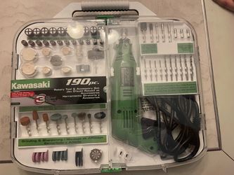 Kawasaki rotary tool and accessory set 190pc