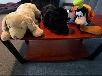 Stuff animals- 2 dogs and Goofy