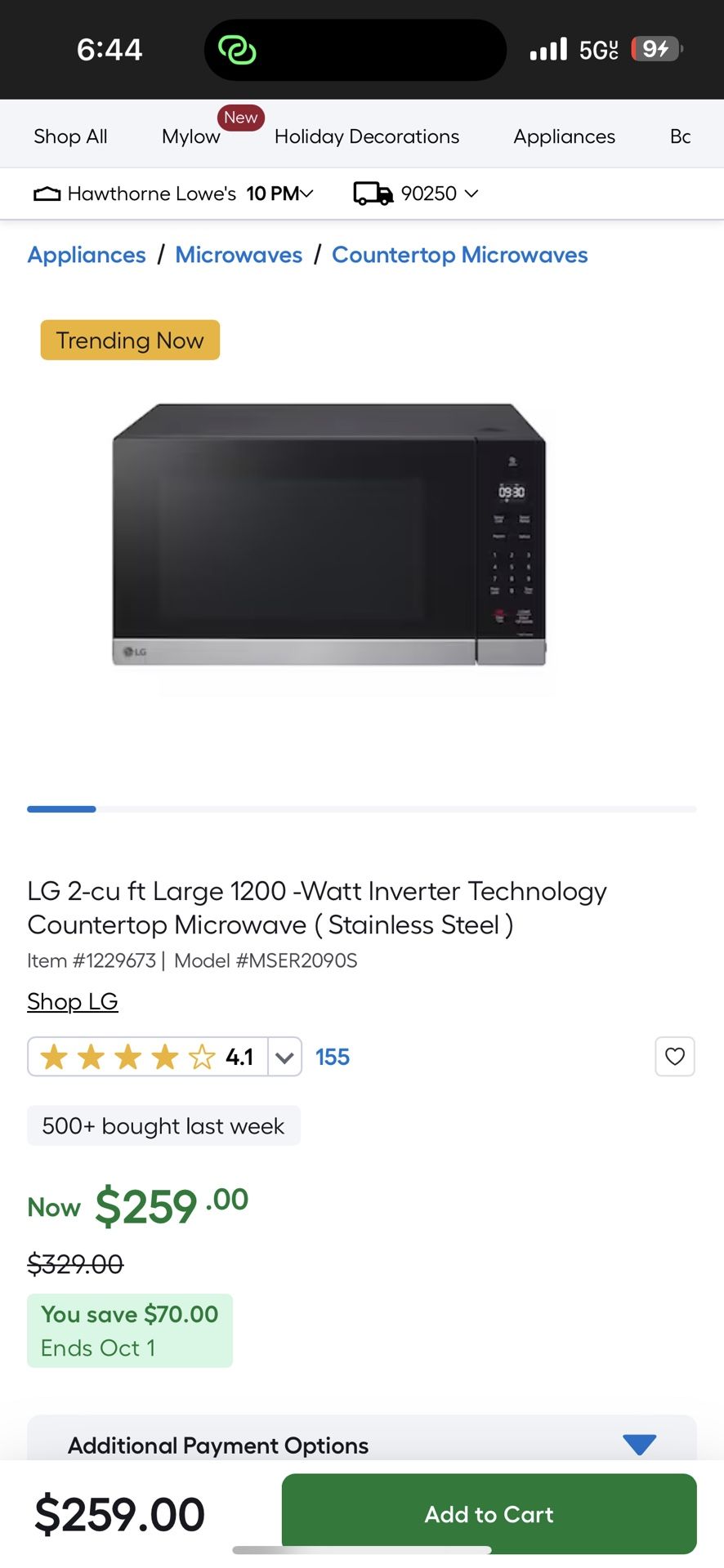 Lg Microwave Smart Inverter