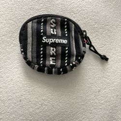 Supreme Woven Stripe Coin Pouch 