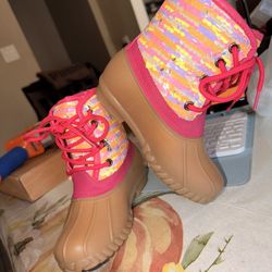 FABKIDS Ombre Glitter Duck Boot - Kids