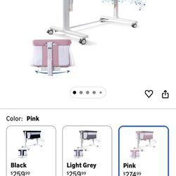 Staroyal Electric Bassinet for Baby, 3 Speeds Automatic Rocking Bassinets with All mesh