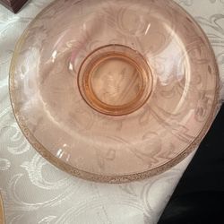 Vintage Pink Depression Glass 