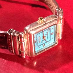 ECCLISSI 22490 TURQUOISE DIAL STERLING SILVER CASE , WORKING*****
