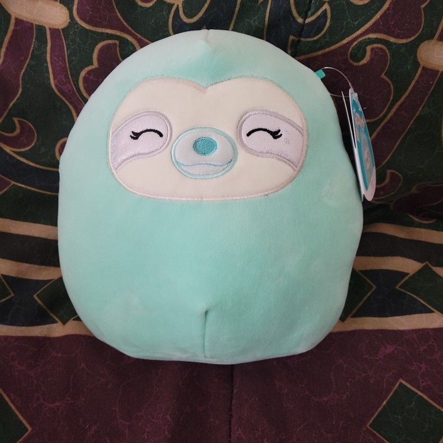 Aqua Squishmallow Sloth 8in