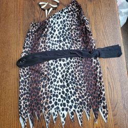 Halloween Cave Woman Costume One Size
