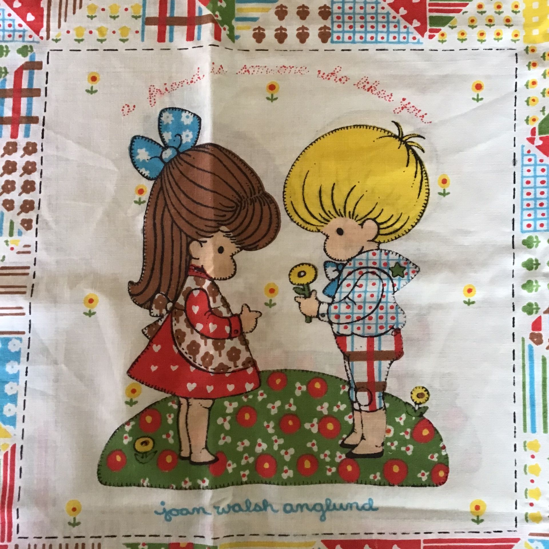 Vintage 1970s Joan Walsh Anglund Friendship Pillowcases (XL - Set of 2)