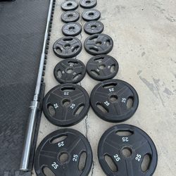 Olympic  Weights 180lbs With Bar