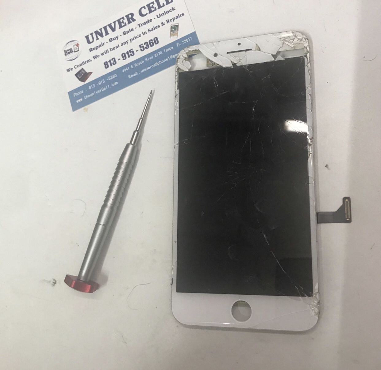 New Screens With LCD for All iPhones Can Be Done In 10 minutes Just $19 Plus Part @ Univercell 4941 E Busch Blvd #170 Tampa 33617
