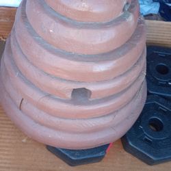 Clay Beehive Yard Art