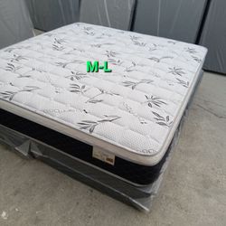 King Size Mattress Pillow Top 12" Thick. All Sizes Available. Same Day Delivery