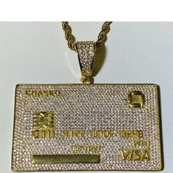 Debit Card Pendant Gold 18kt
