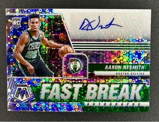 2020-21 Panini Mosaic Aaron Nesmith Auto RC Fast Break Rookie #FB-ANE Celtics