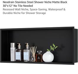 Bathroom shower niche