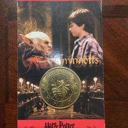 New Harry Potter Unum Galleon Coin Warner Brothers 2002