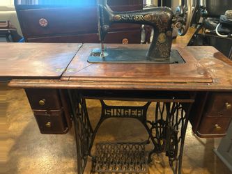 Singer sewing table antique