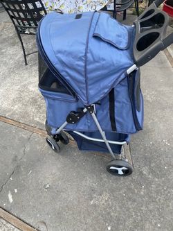 Blue Pet Stroller