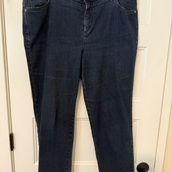 Gloria Vanderbilt 16w Dark Blue Jeans “Amanda”