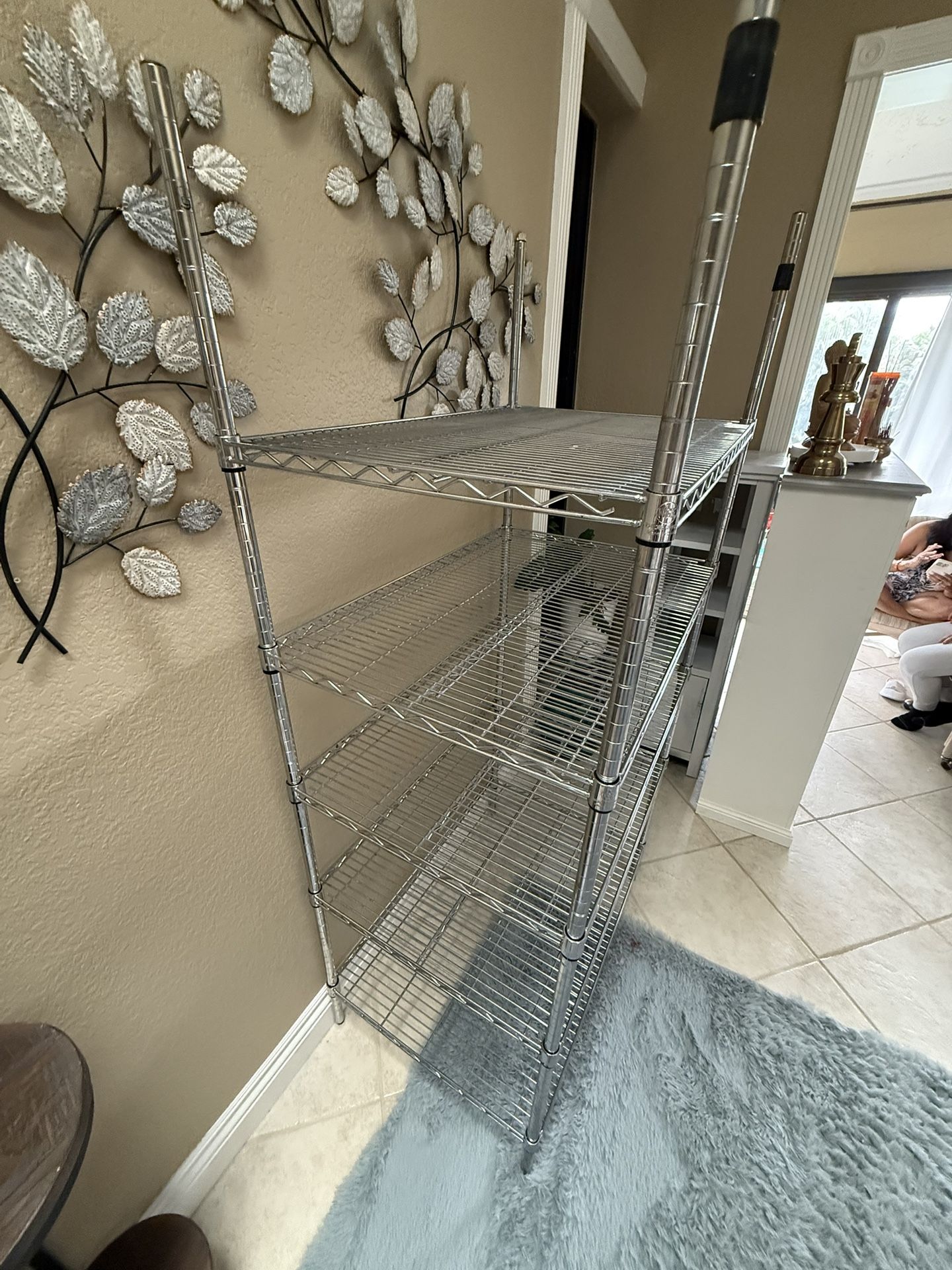 NSF Chrome Metal 5-Tier Storage Shelf – Commercial Grade