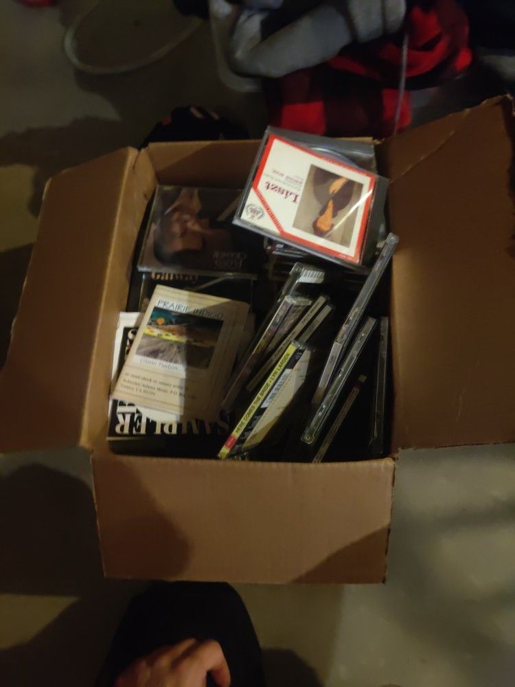 Box Full Of Classical CDs Some Still In Plastic And Some Signed