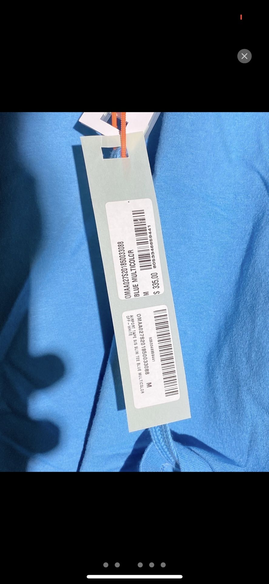 Offwhite Shirt/forces Size 9