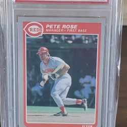 1985 Fleet Pete Rose PSA 9