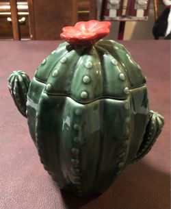 Opal House Cactus Cookie Jar