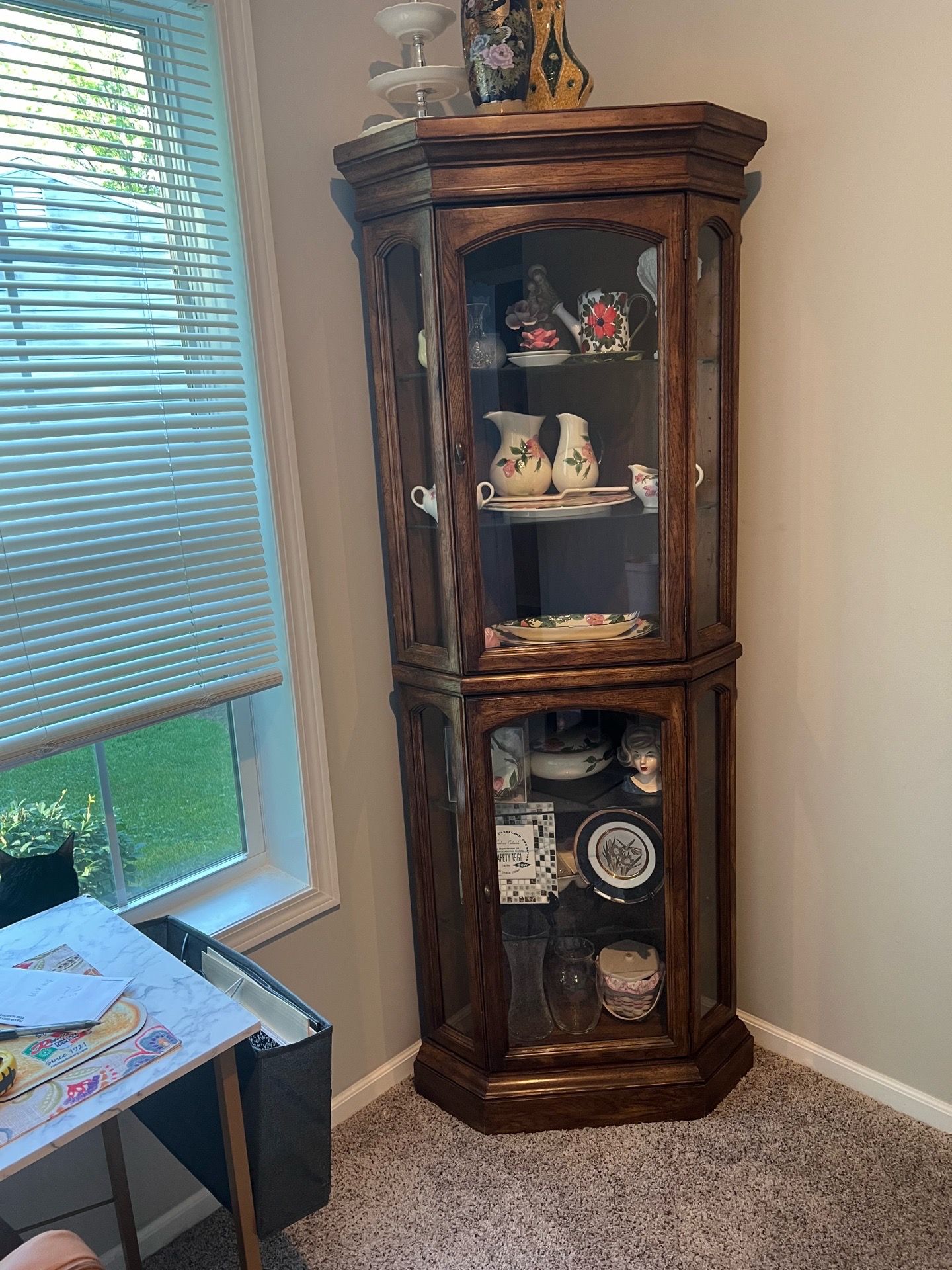 Corner Curio Cabinet For Sale