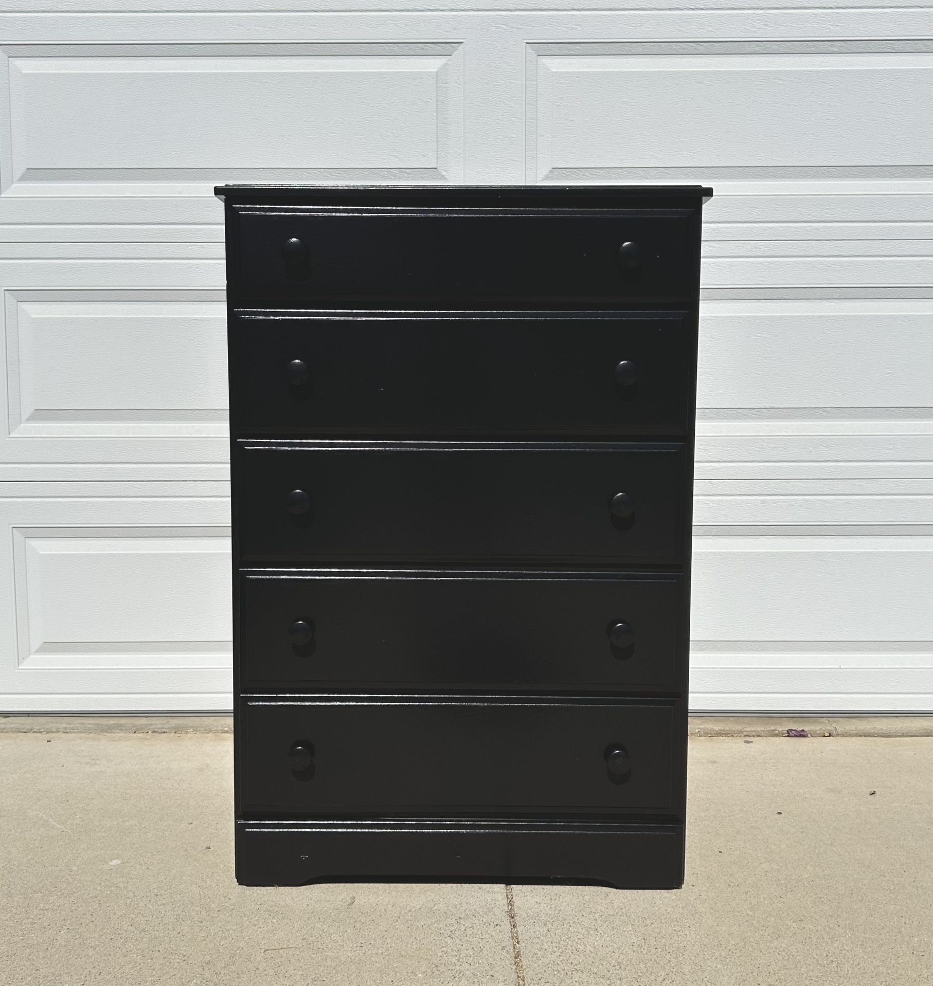 5 Drawer Solid Maple Wood Dresser