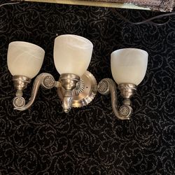 Vanity Lighting, Cast Iron With Matching Mirror