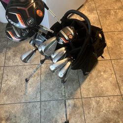Professional golf clubs.