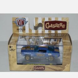 2020 M2 Machines 1966 Ford Mustang SHELBY GT350 GASSER Little Fang Blue R62 1:64