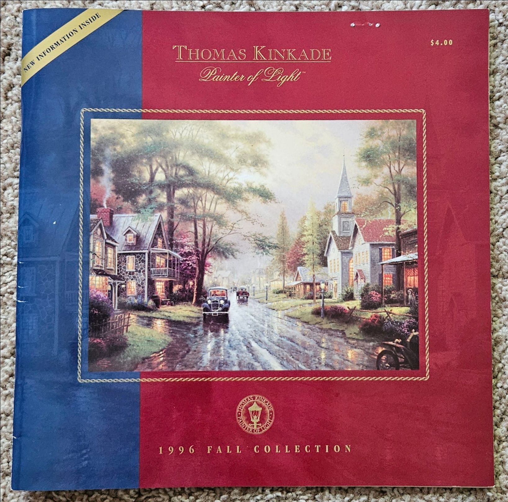 Thomas Kinkade Painter of Light 1996 Fall Collection 34pg Book