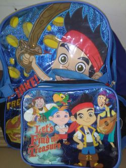 Kids lunch boxes and backpacks