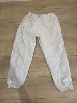UNDEFEATED White Nylon Drawstring Warm-up Jogger Track Pants Size XXL