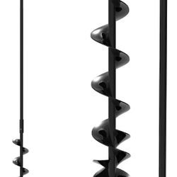 New Auger Drill Bit for Planting 2x32'' - with Extension - Garden Tools Spiral Hole Drill Planter for Bulb Planting, Fence Post 