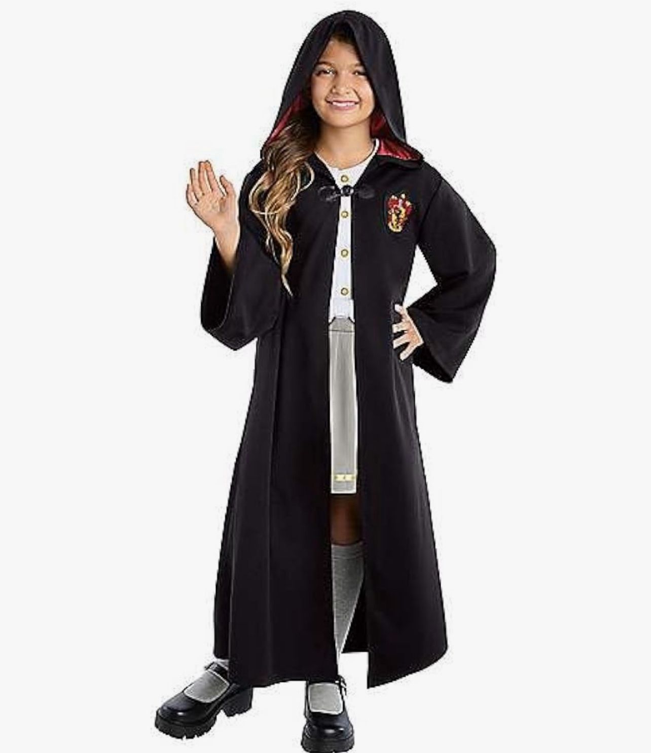 Harry Potter Kids Gryffindor Robe | Hogwarts Outfit | Wizard Costume its size medium