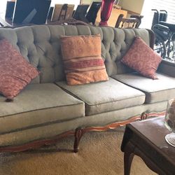 Green Antique Couch 
