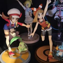 Pokemon Trainers Statues