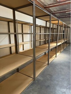 Industrial Stock Supply Storage Rack Warehouse Shelving Similar To Uline And Grainger Delivery Available