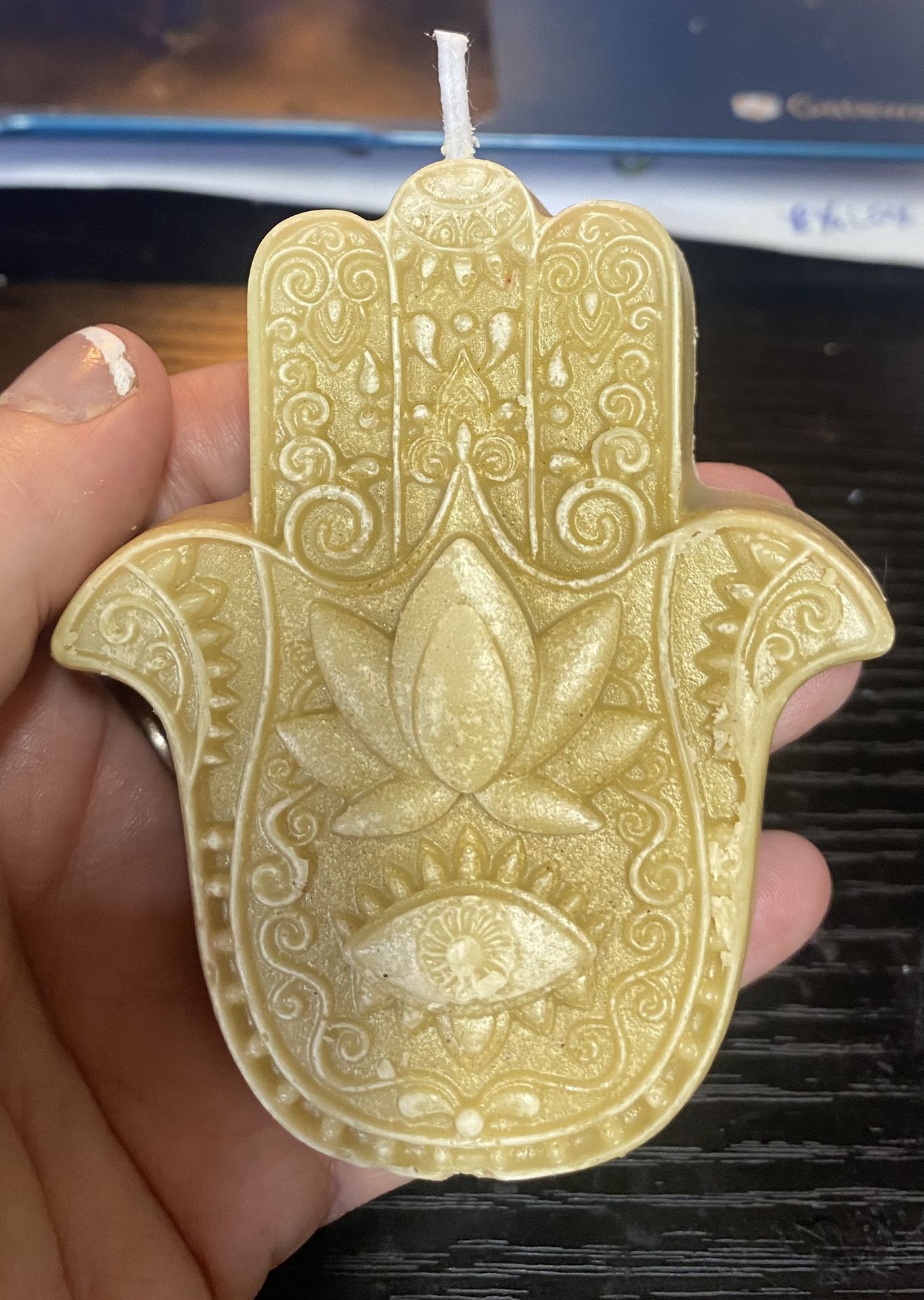 Hamsa Hand Scented Candle ( For only 1 Candle)