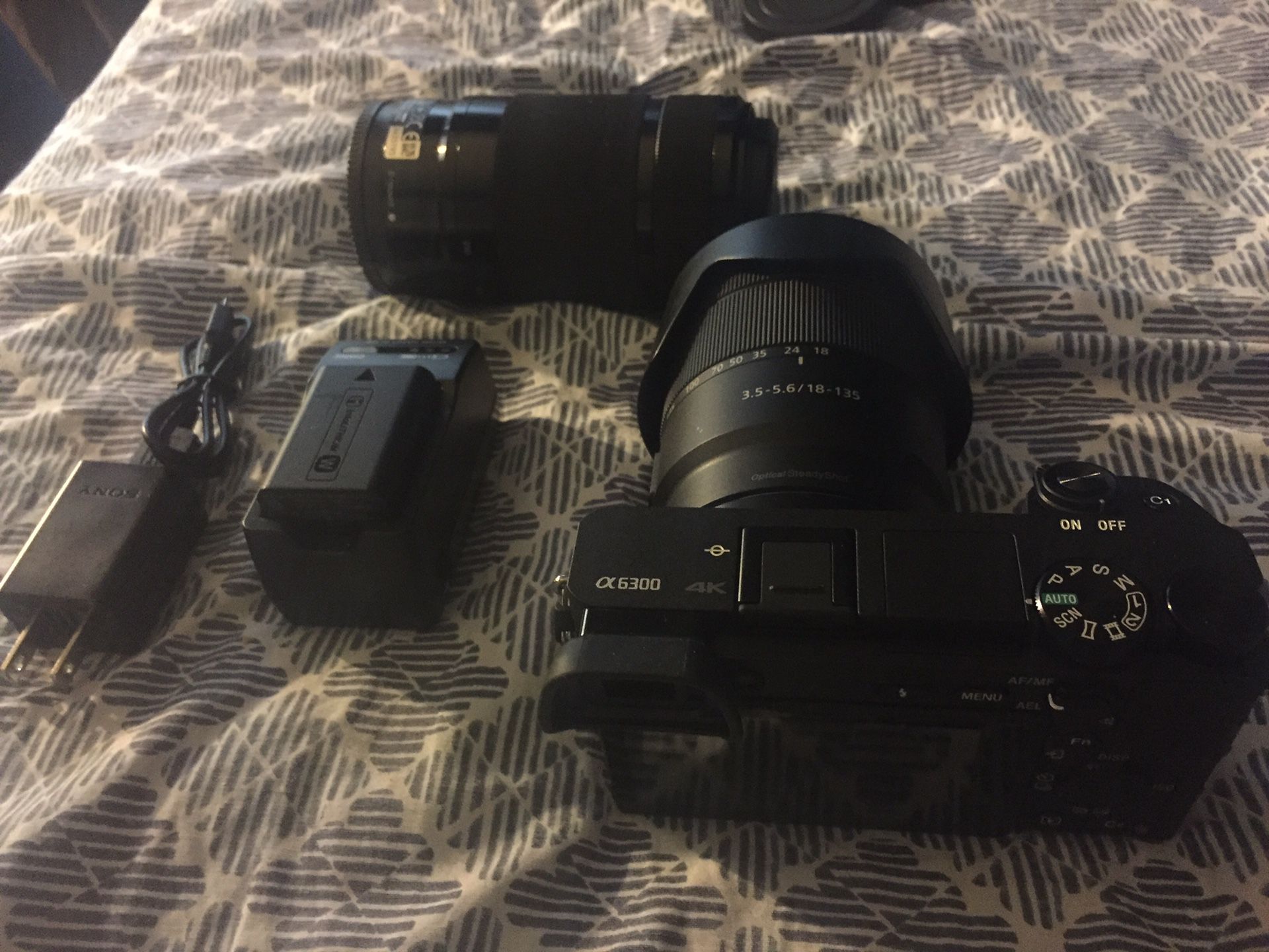 Sony A6300 Camera Brand New with Two lens and Charger plus bag