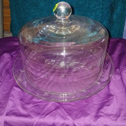 Princess House Cake Plate with Lid